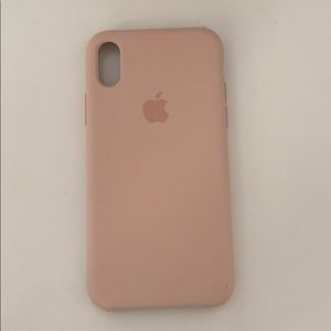 Blush pink Apple iPhone X case